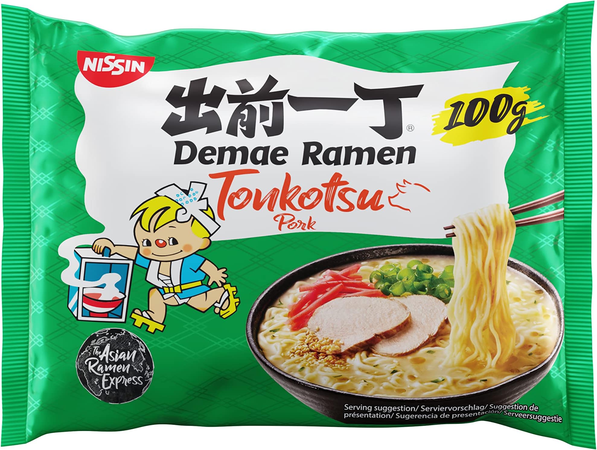 Demae Ramen Tonkotsu Noodles, 100g