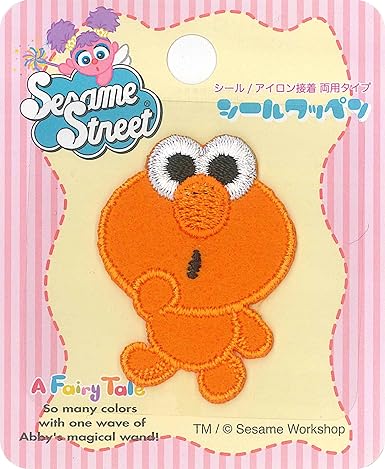 Amazon Co Jp 稲垣服飾 セサミストリート シールワッペン エルモ オレンジ シール アイロン接着 両用 Sss004 ホビー 通販