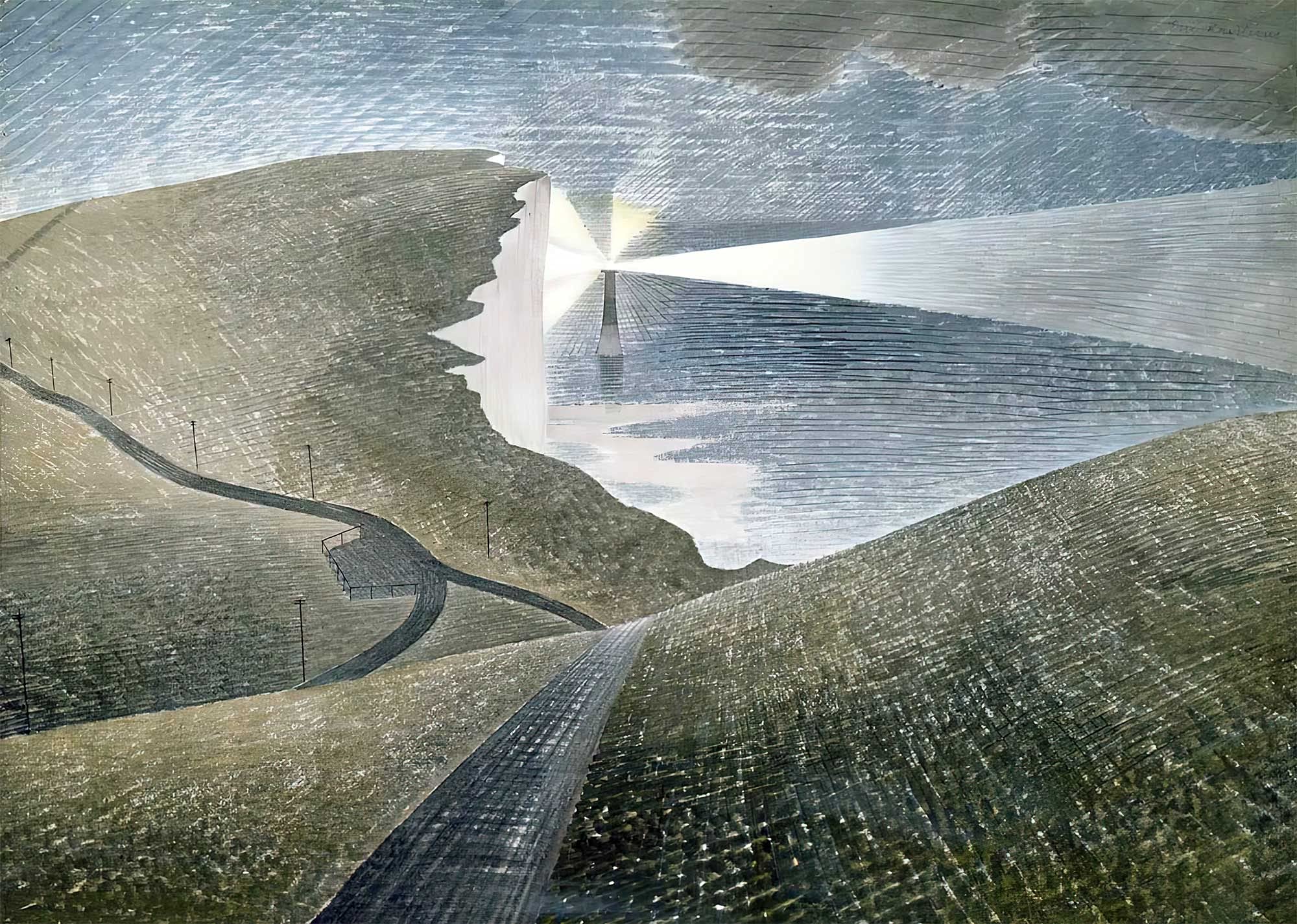 Rather Good Art Eric Ravilious A4 Prints: ‘Beachy Head’. Printed on 350gm Invercote card stock.