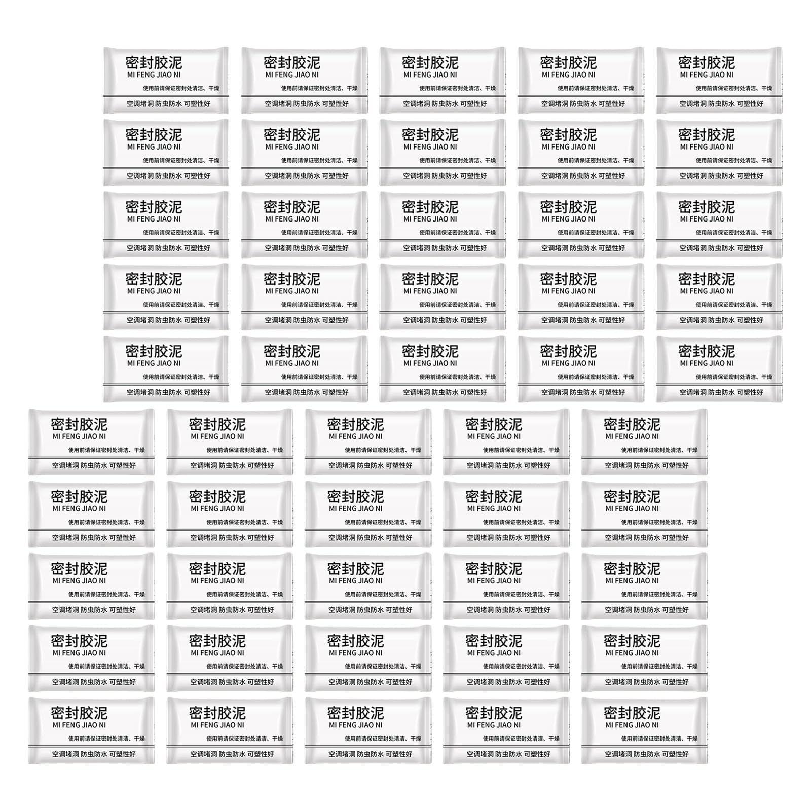 Elnwnnkc Multicolor 50Pcs High Adhesion Sealing Putty For Air Conditioners Holes And Pipe Sealing Prevents Leaks And Water Damage Waterproofed Sealant Mastics