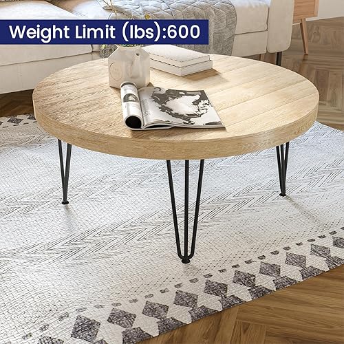 Miniatura 3 de SMARTSTANDARD Patas de mesa de horquilla de 6 pulgadas, 12 pulgadas de diámetro, 3 varillas de metal, proyectos de bricolaje para mesitas de noche,