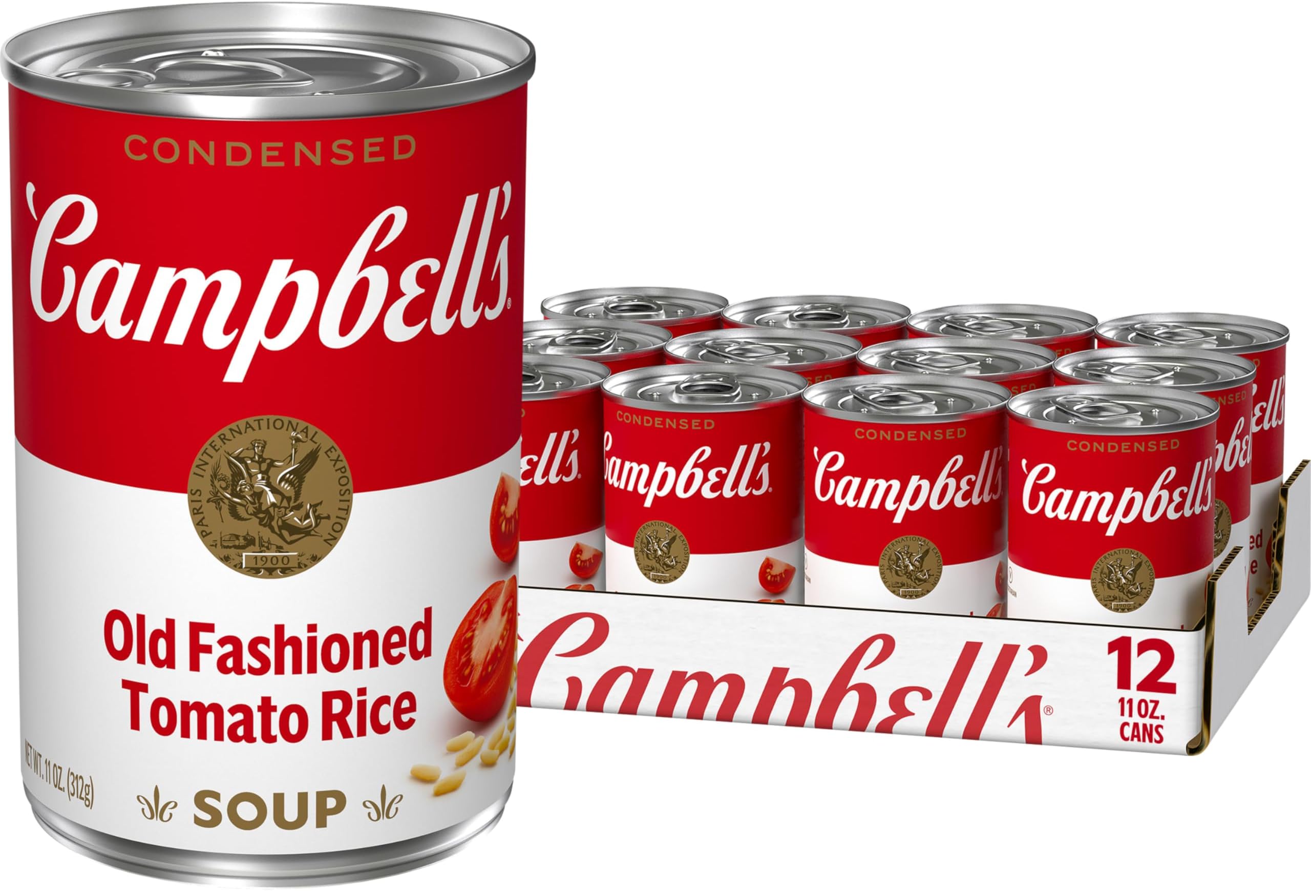 Amazon.com : Campbell's, Condensed Old Fashioned Tomato Rice Soup, 11oz ...