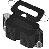 Kingdder 1000 Pcs Disposable Vr Mask Breathable Eye Mask Vr Face Cover Padding Non Woven Sanitary Cloth Universal Gear Accessories Compatible with Headsets Virtual Reality(Black)