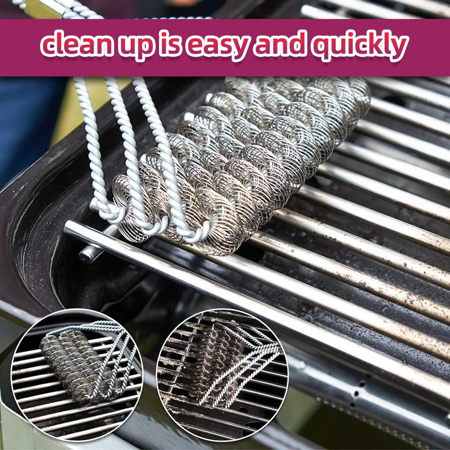 Full Size Stainless Steel Cooking Grid Grates Replacement for Outdoor Gourmet DLX2012, DLX2013, DLX2014,25.4"x16.5" SP9900 Grate Parts for Large Size for Smoke Hollow 7000CGS