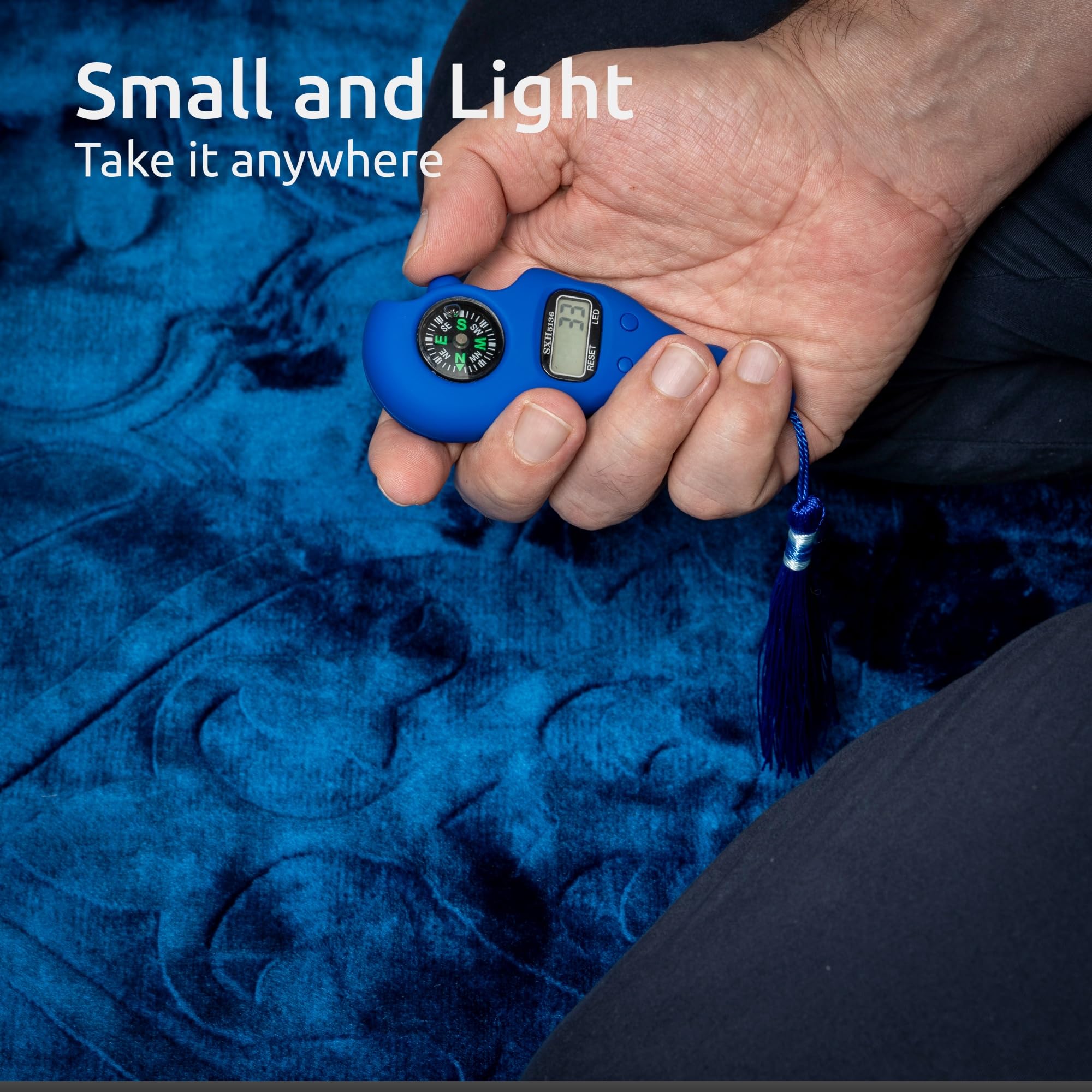 Digital Finger Tasbih with Compass & Light -7