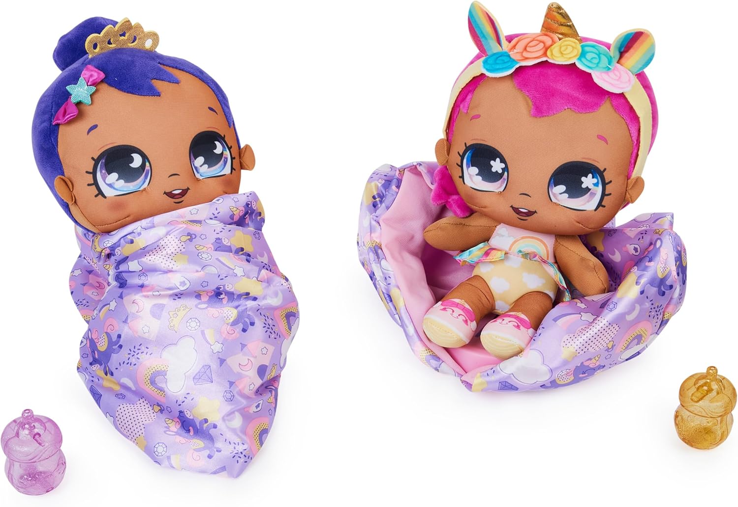 Surprise Plush Baby Doll with Over 80 Sounds and Reactions, Pink Blanket (Style May Vary), Kids Toys for Girls Ages 4 and up