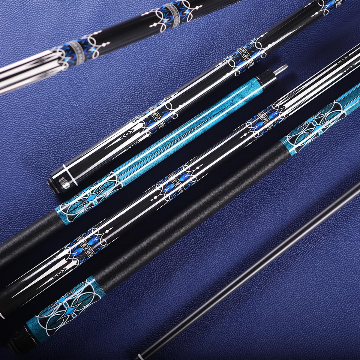 58" Glass Fibre Billiard Pool Cue Stick, Professional Low Deflection Pool Sticks, 58-inch Professional Pool Sticks for Adults Technology Pool Cue Billiard Cues 13MM Tip