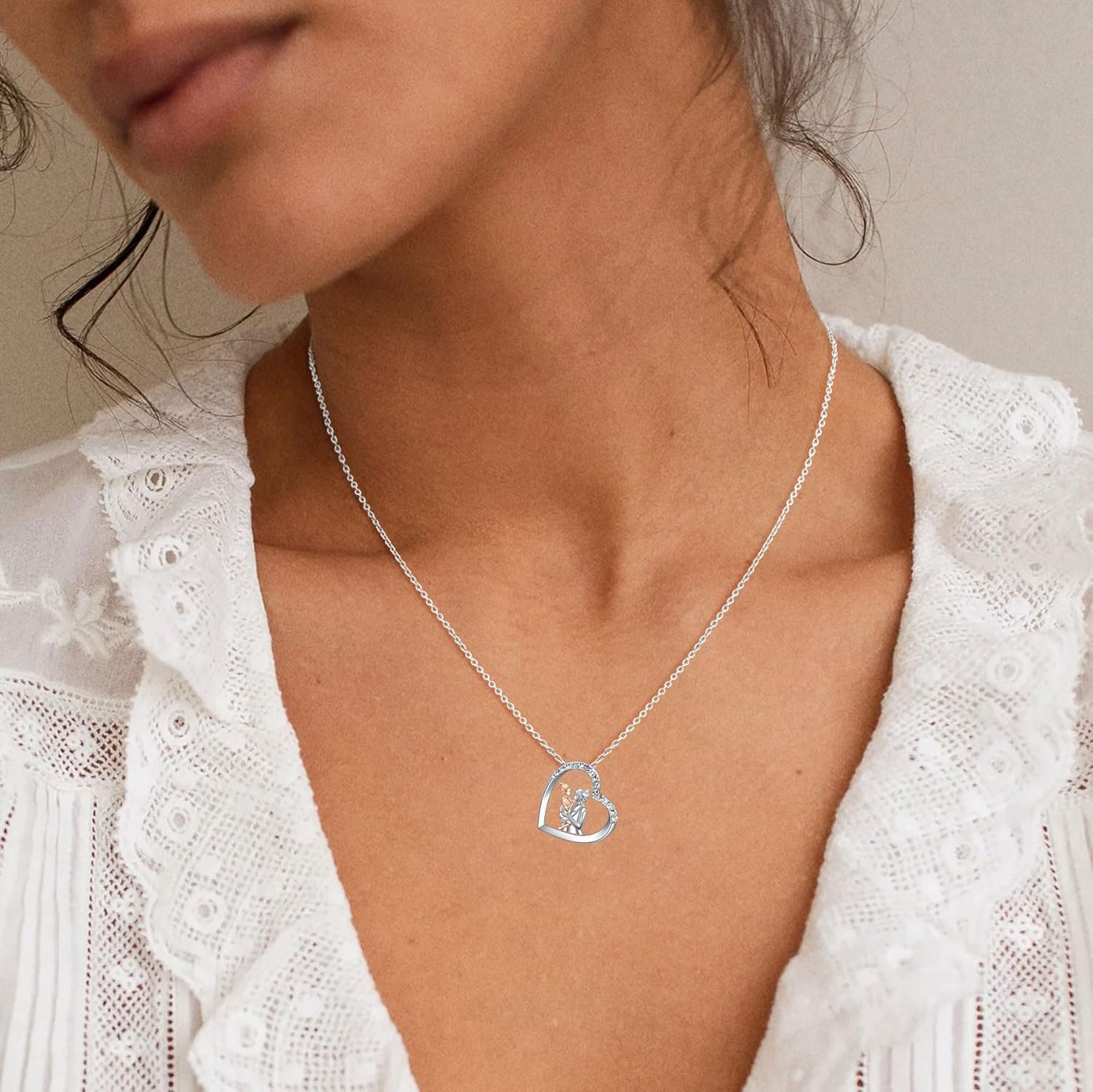 Mother Daughter Necklace Jewelry-Mom and Daughter Gifts-Mom Daughter Birthday Christmas Mothers Day Valentines Gifts - Image 6