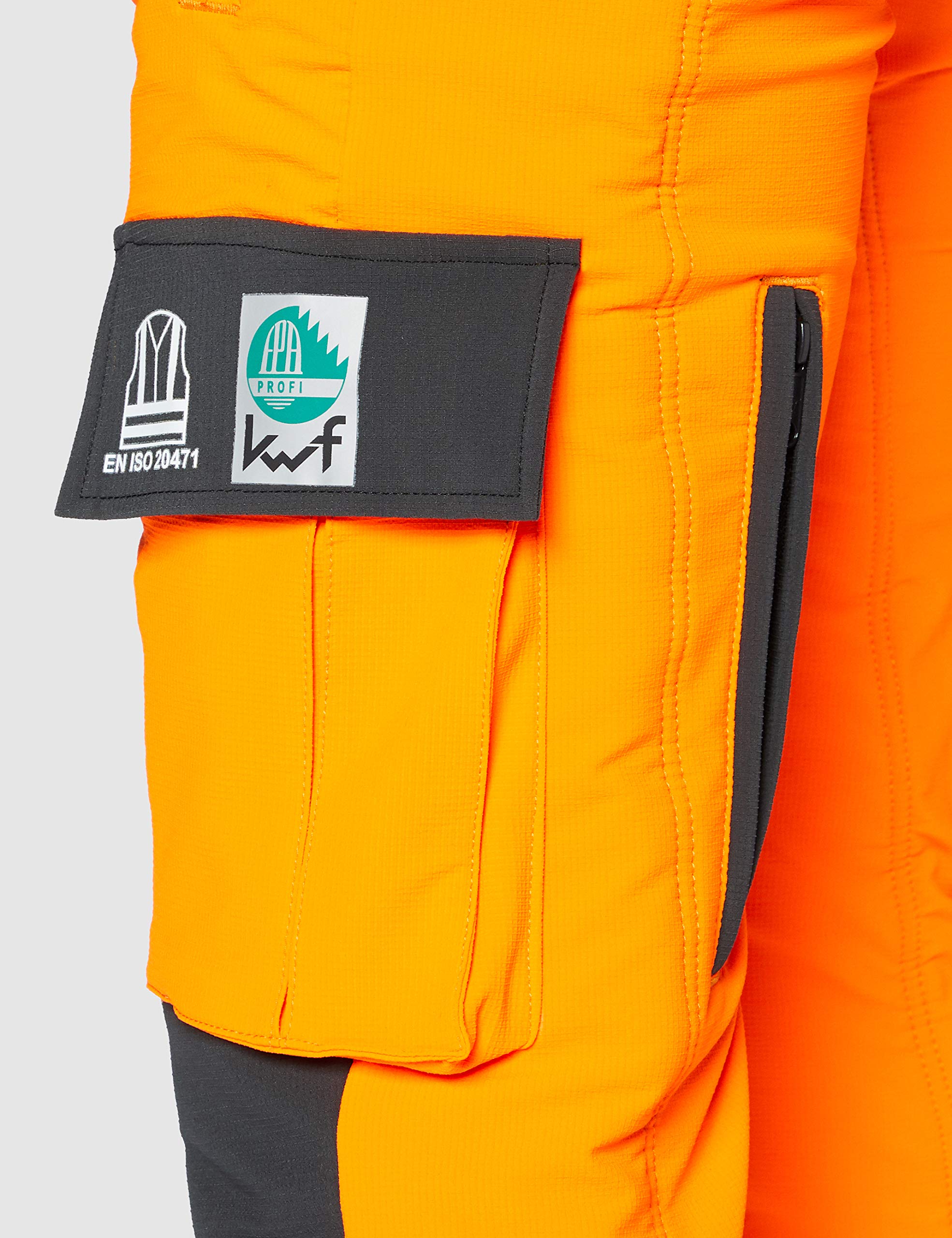 RATIOPARTS Warnschutzhose Schnittschutz Bundhose Herren reflektierend Stretch orange