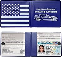 Vista 19 de Ziciner Soporte para Seguro de Registro de Automóvil, Paquete de 2 Organizador Esencial de Documentos de Tarjetas de Auto para Guantera con Cierre