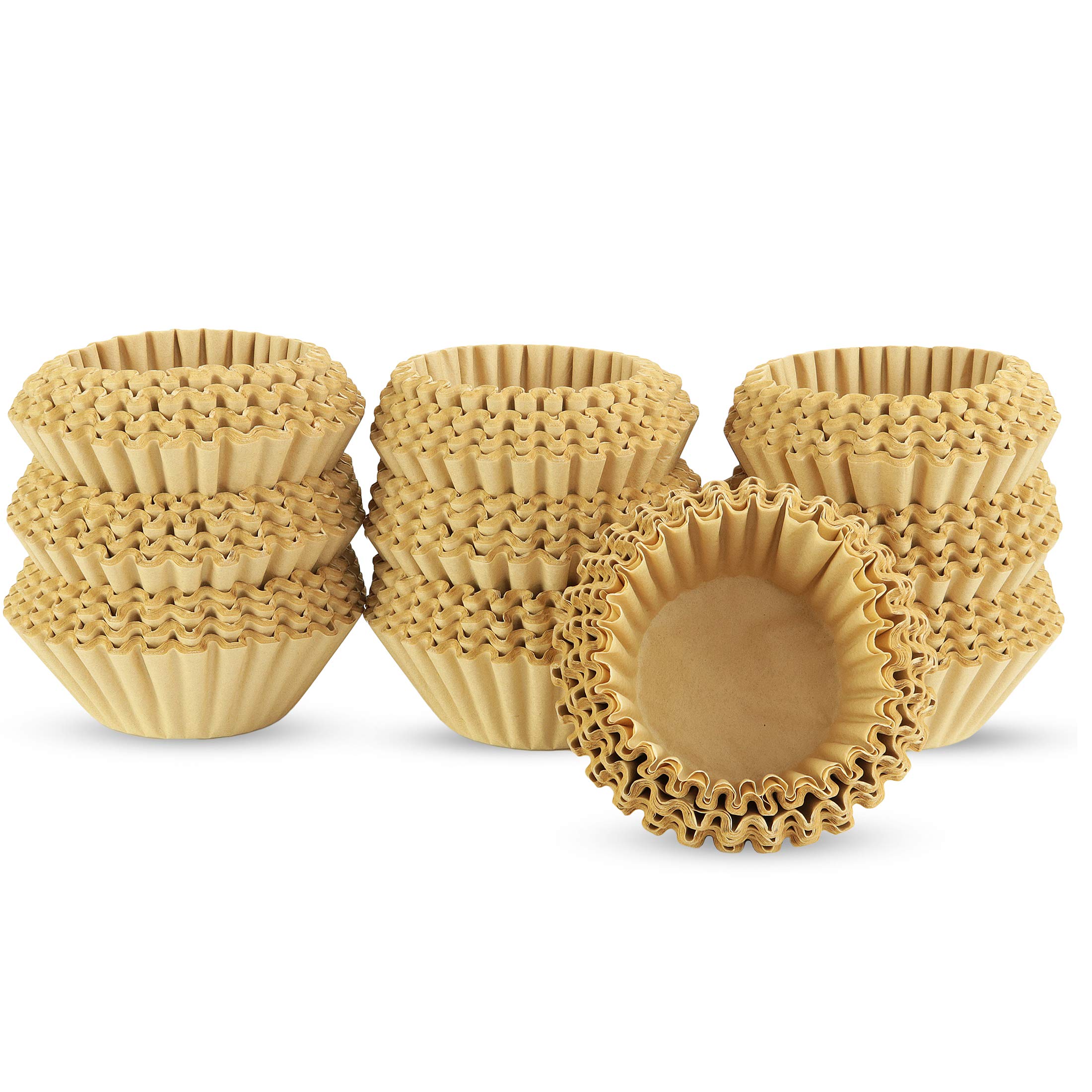 8-12 Cup Basket Coffee Filters, Unbleached for Drip Makers, 1,000 Count