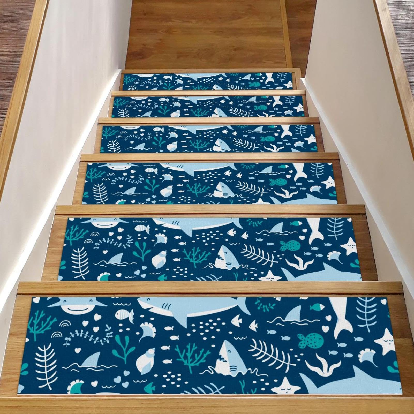 Alfombras antideslizantes de escaleras para evitar resbalones de niños en madera