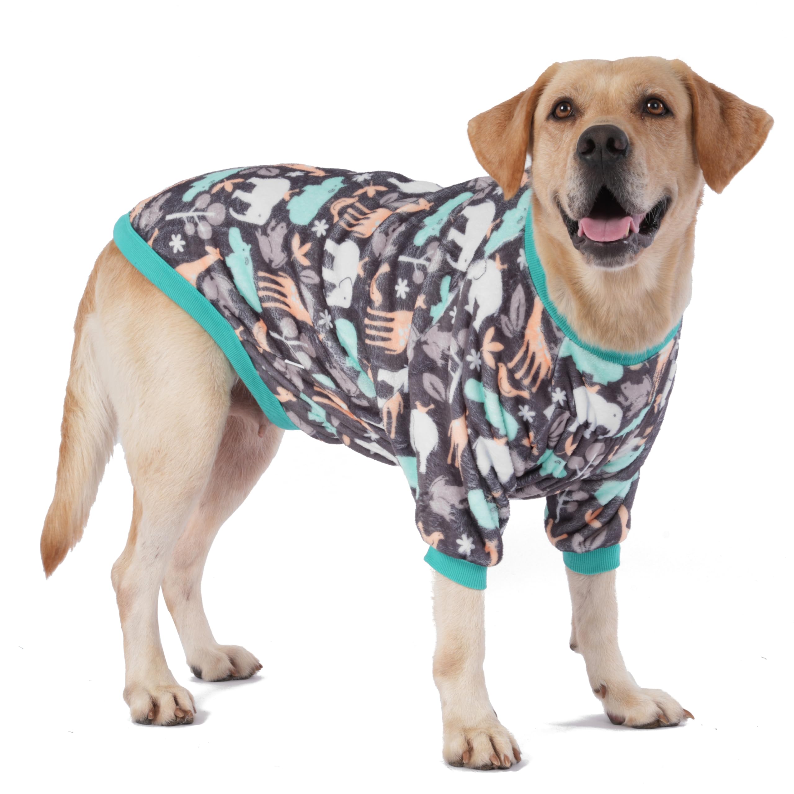 Hundepullover Für Große Rassen – Weicher Flanell, Wärmend, Mit Druckknöpfen, Größe XL