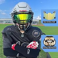 Vista 4 de LeCool Protector bucal de fútbol con correa conectada, 3D Beast Chrome, protector bucal para adultos y jóvenes, pieza para deportes para máximo