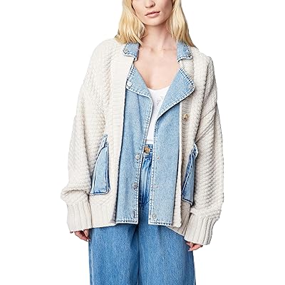 Blank NYC Denim and Knit Cardigan in Last Call Women