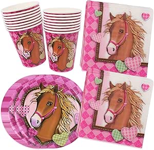 Ainvliya 51-teiliges Partygeschirr Set - Geburtstagsdeko Mit Tischdecke, Tellern & Bechern