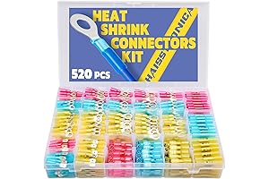 haisstronica 520PCS Heat Shrink Terminal Kit