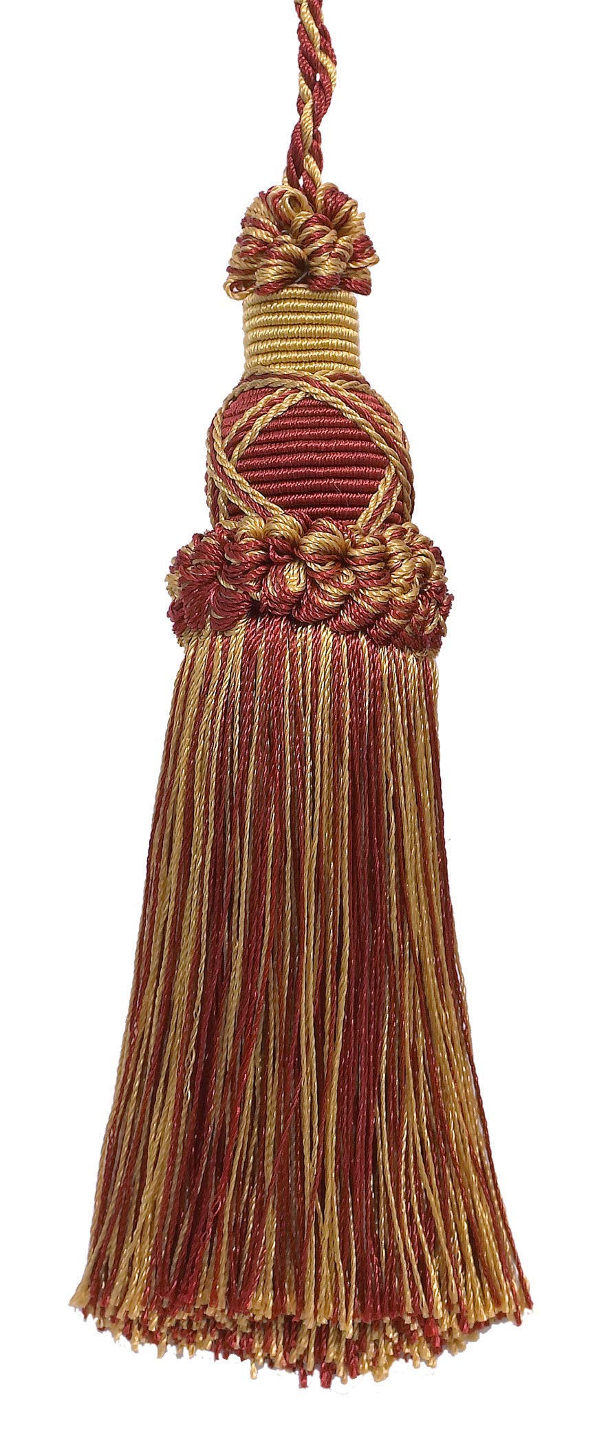 Decorative Craft Tassel (CT03EMP-RN), Beachwood Beige Multicolor #W126 (Light Beige, Olive Green, Light Brown) Sold Individually
