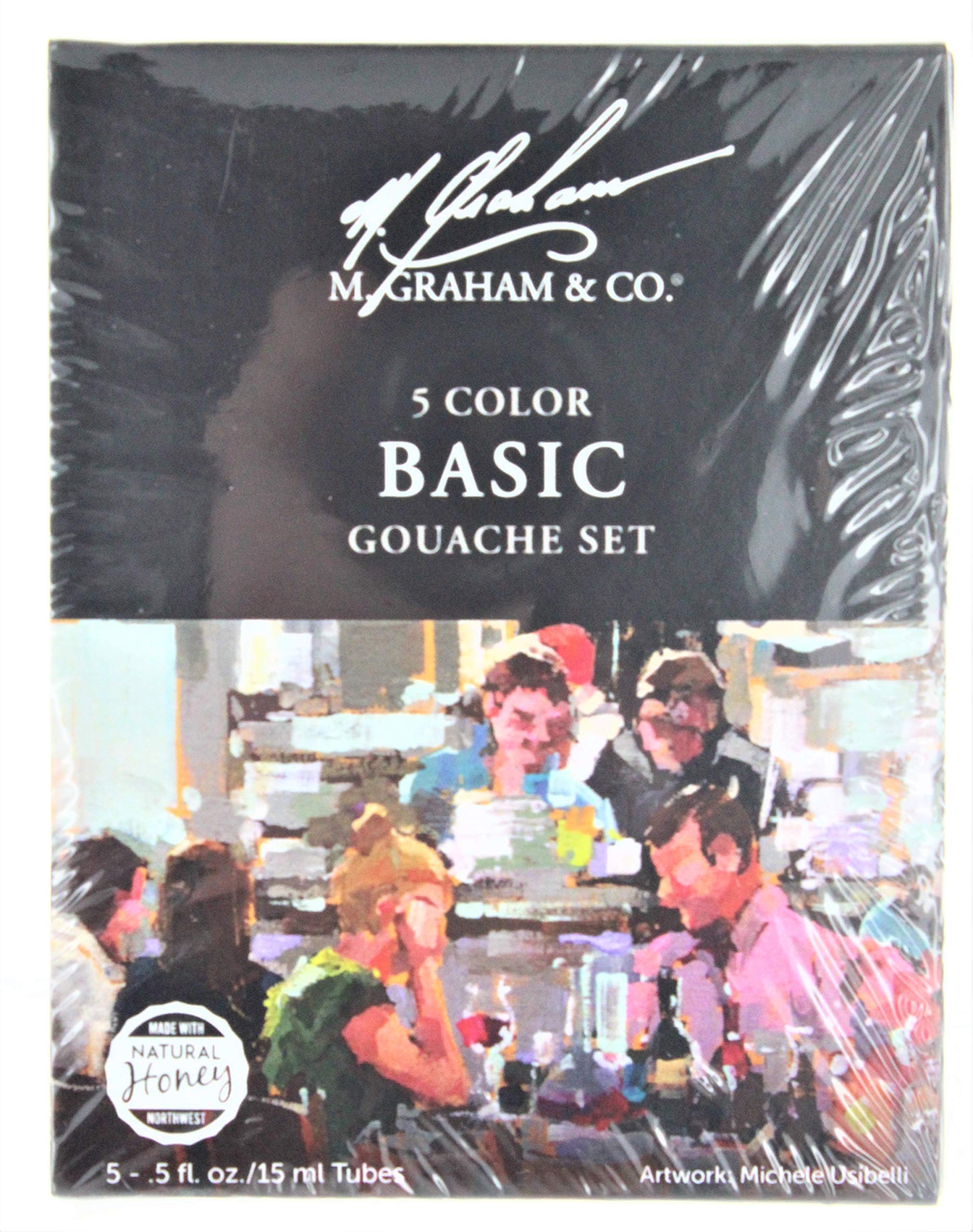 M. Graham Tube Gouache Primary 5 Color Set