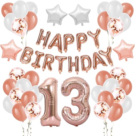 Happy Birthday Balloons Rose Gold Amazon.co.jp: 17Th Birthday Party Decoration Number 17Th Birthday Balloons  Happy Birthday Banner Rose Gold Latex Confetti Balloons 17Th Birthday  Decorations Supplies For Women Liujiapeng5 (Color: Rose Gold13Th) : Toys &  Games