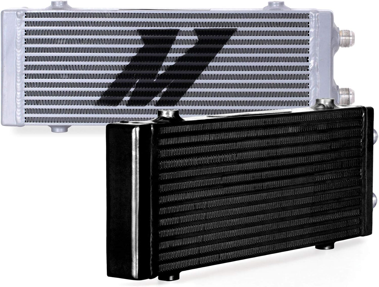 Mishimoto Universal Dual Pass Bar & Plate Oil Cooler Heat Exchanger, Small, Black
