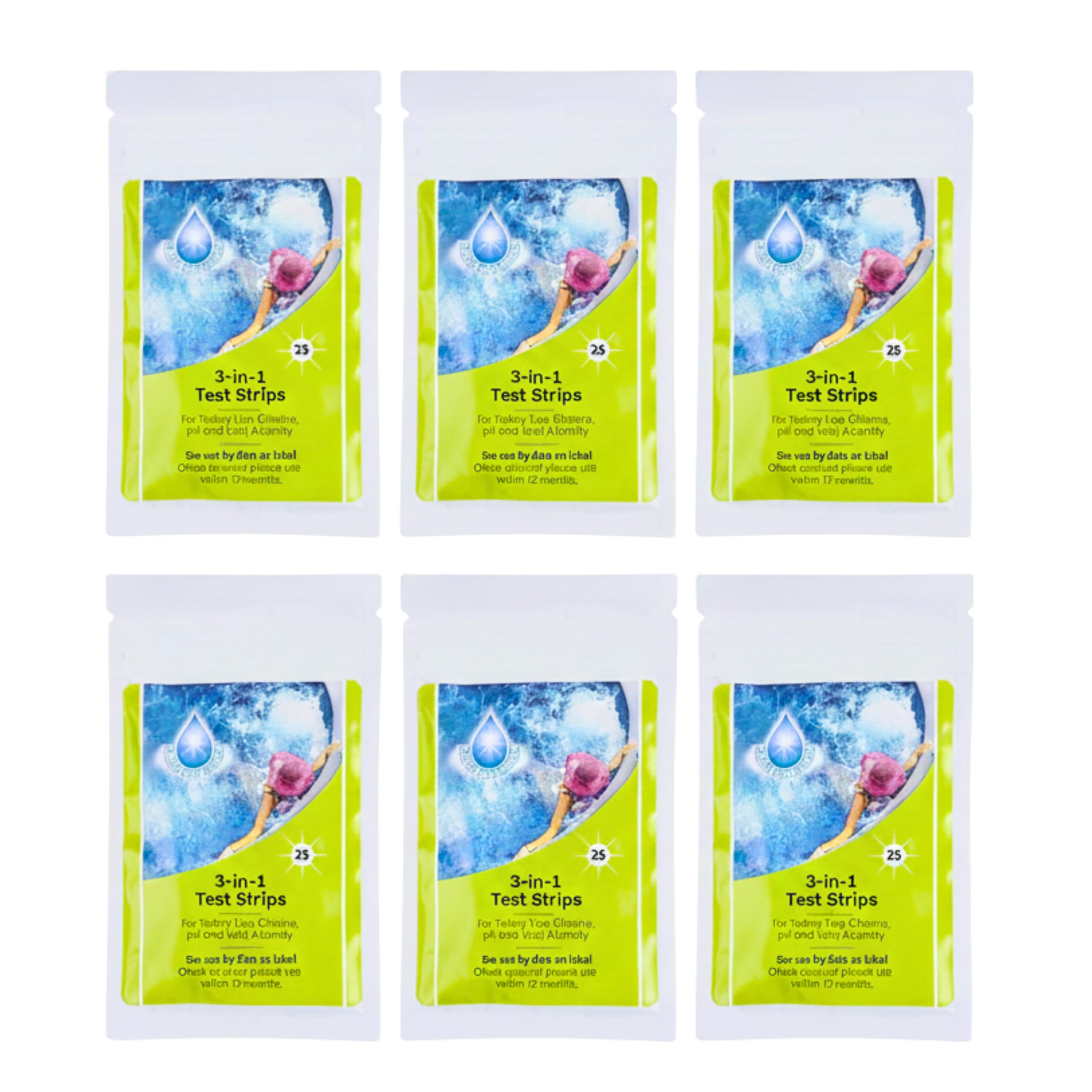 Hot Tub Test Strips, 150 Strips for Hot Tubs, Spa, Pool Water Testing Kit Accurate 3 in 1 Quick Dip Tester 3 in 1 for pH,Total Alkalinity,Free Chlorine and Bromine