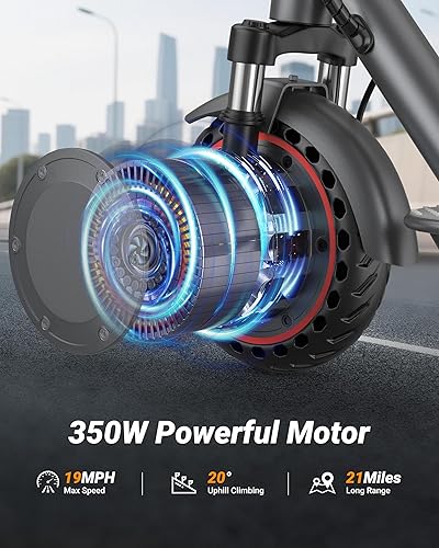 Miniatura 3 de Patinete eléctrico para adultos  1928 MPH, 2134 millas, suspensión doble, neumáticos de 8.5 pulgadas10 pulgadas, motor de 350 W600 W, certificado
