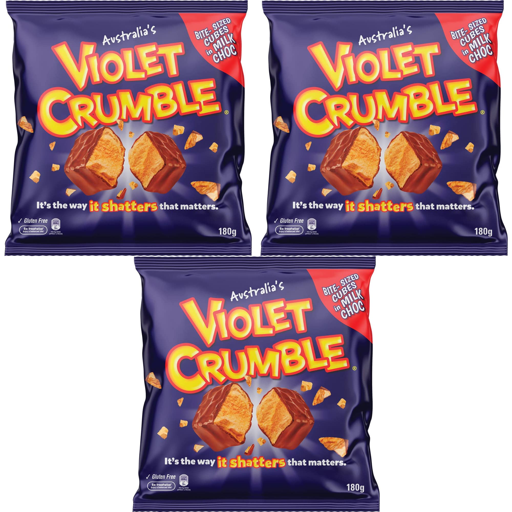 Crumble Violeta Amazon.com : Violet Crumble 50gm (Pack Of 3 Bars)