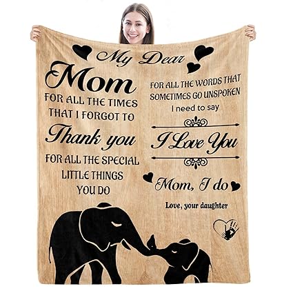 BRITHBORTH Gifts for Mom, Mom Gifts, Mother's Day Blanket Gifts for Mom, Mom Birthday Gifts, Birthday Gifts for Mom, Mom Birthday Gifts