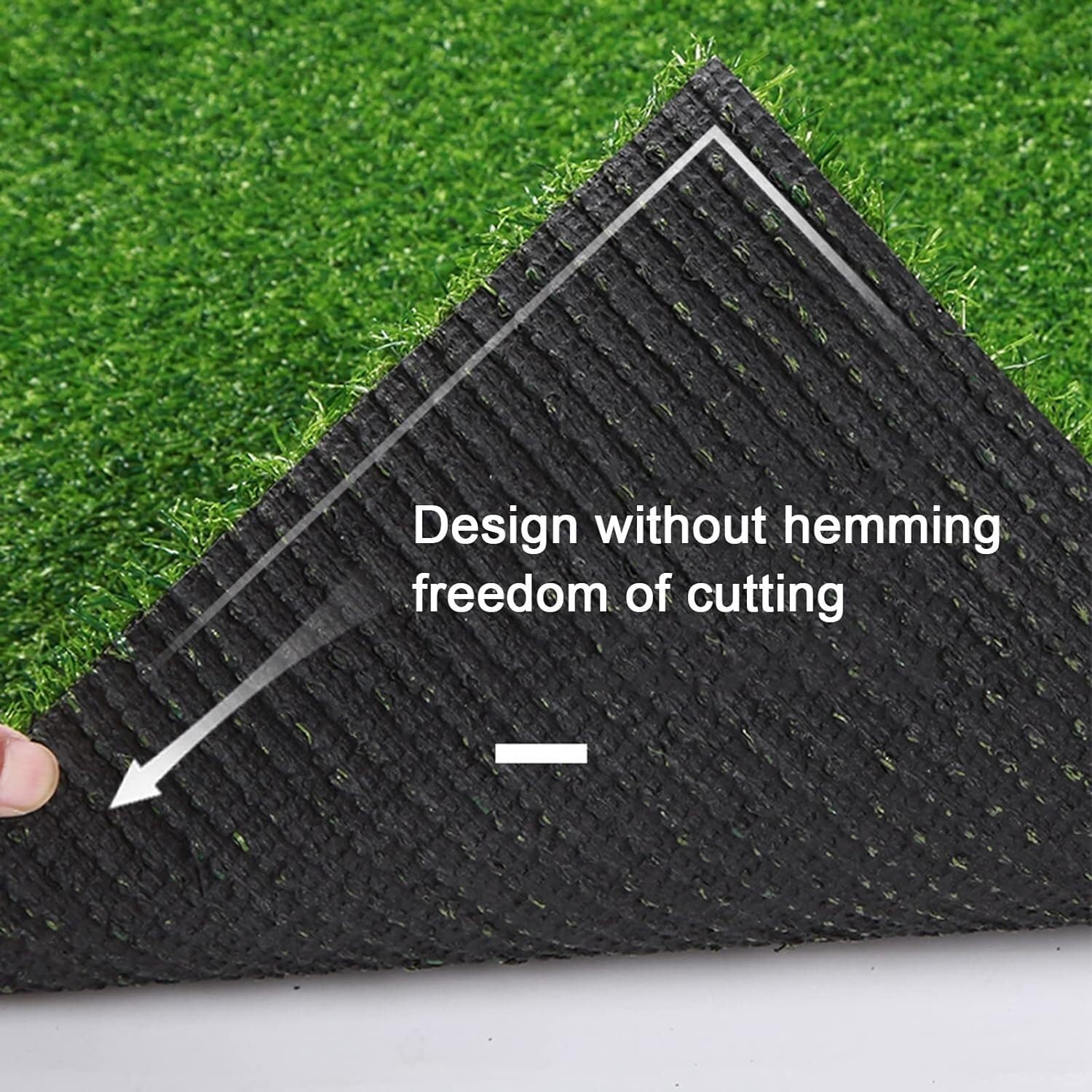 Erba Sintetica ad Alta densità per Esterni, Tappeto erboso Artificiale Realistico, Spessore 2 cm, Ideale per Giardini, Prati e patii, 120x500 cm.