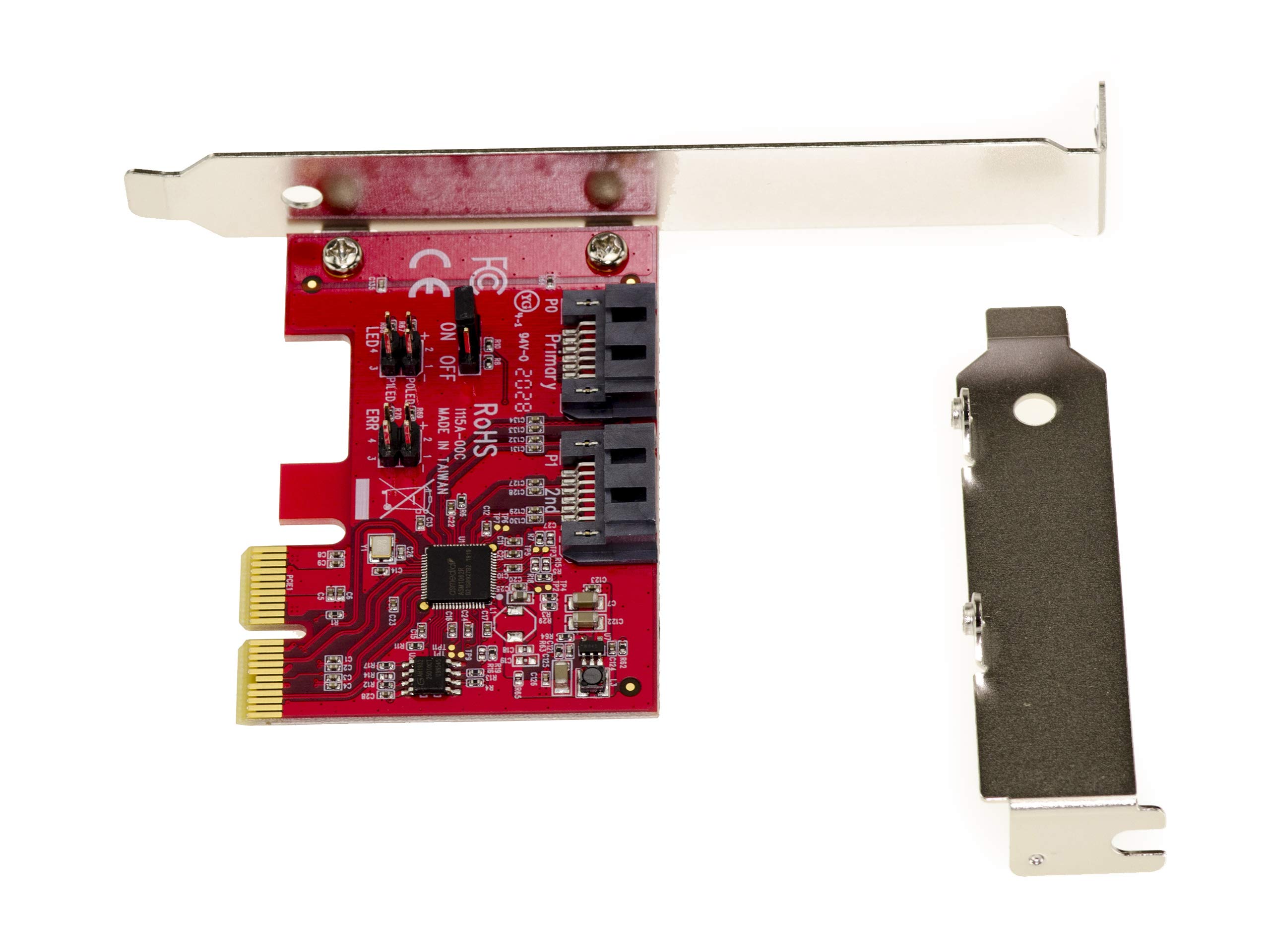 KALEA-INFORMATIQUE Scheda controller PCI Express PCIe a 2 porte per dischi rigidi SATA 6G - HARDWARE RAID 0/1 con chipset ASM1062R