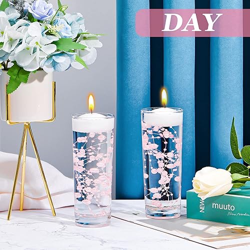 Miniatura 51 de Tondiamo 24 piezas de perlas artificiales para velas flotantes, perlas de imitación, guirnalda de decoración para jarrones, decoración de bodas
