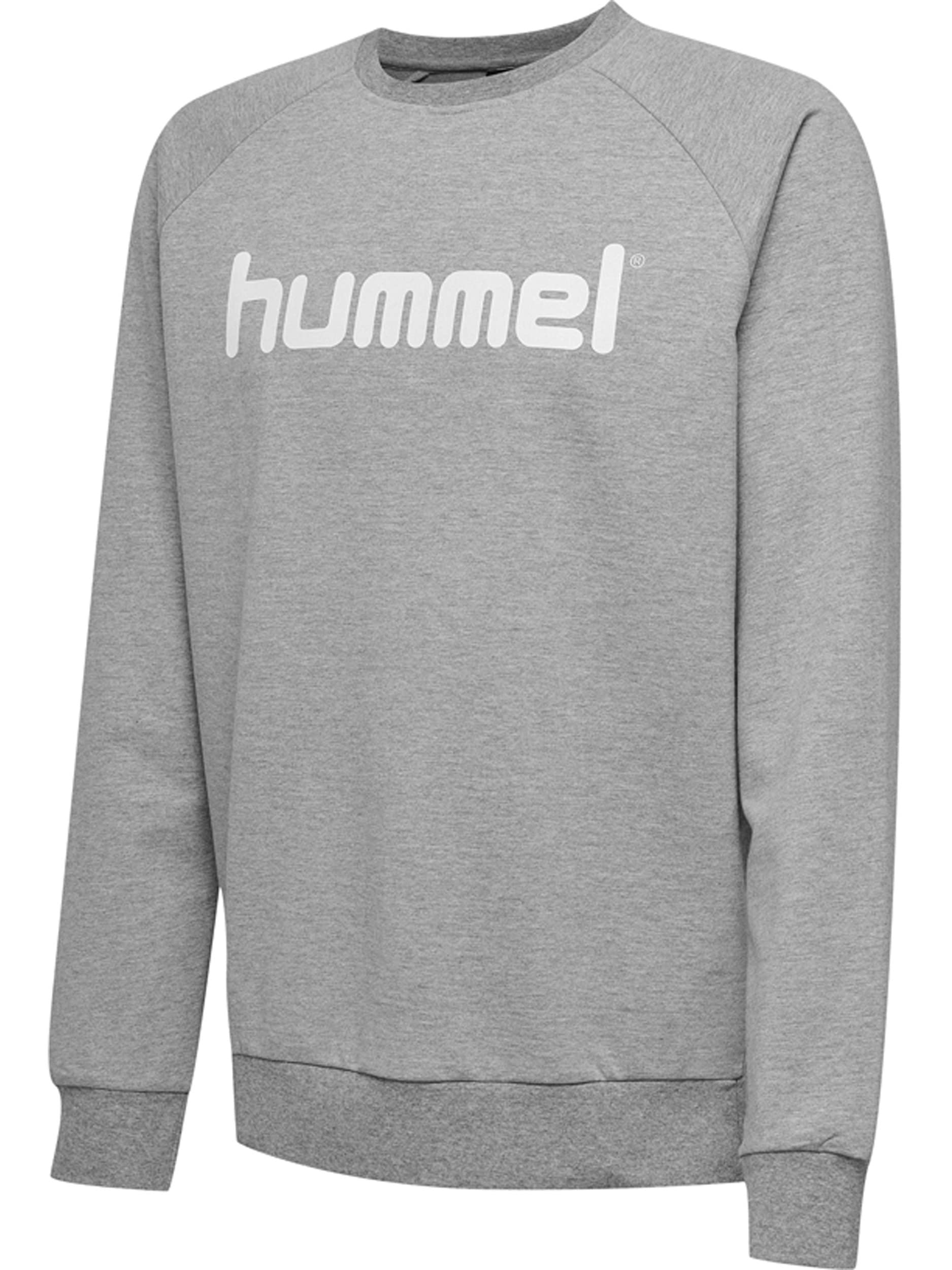 hummel Unisex children's HMLGO cotton logo sweatshirt Grey Melange