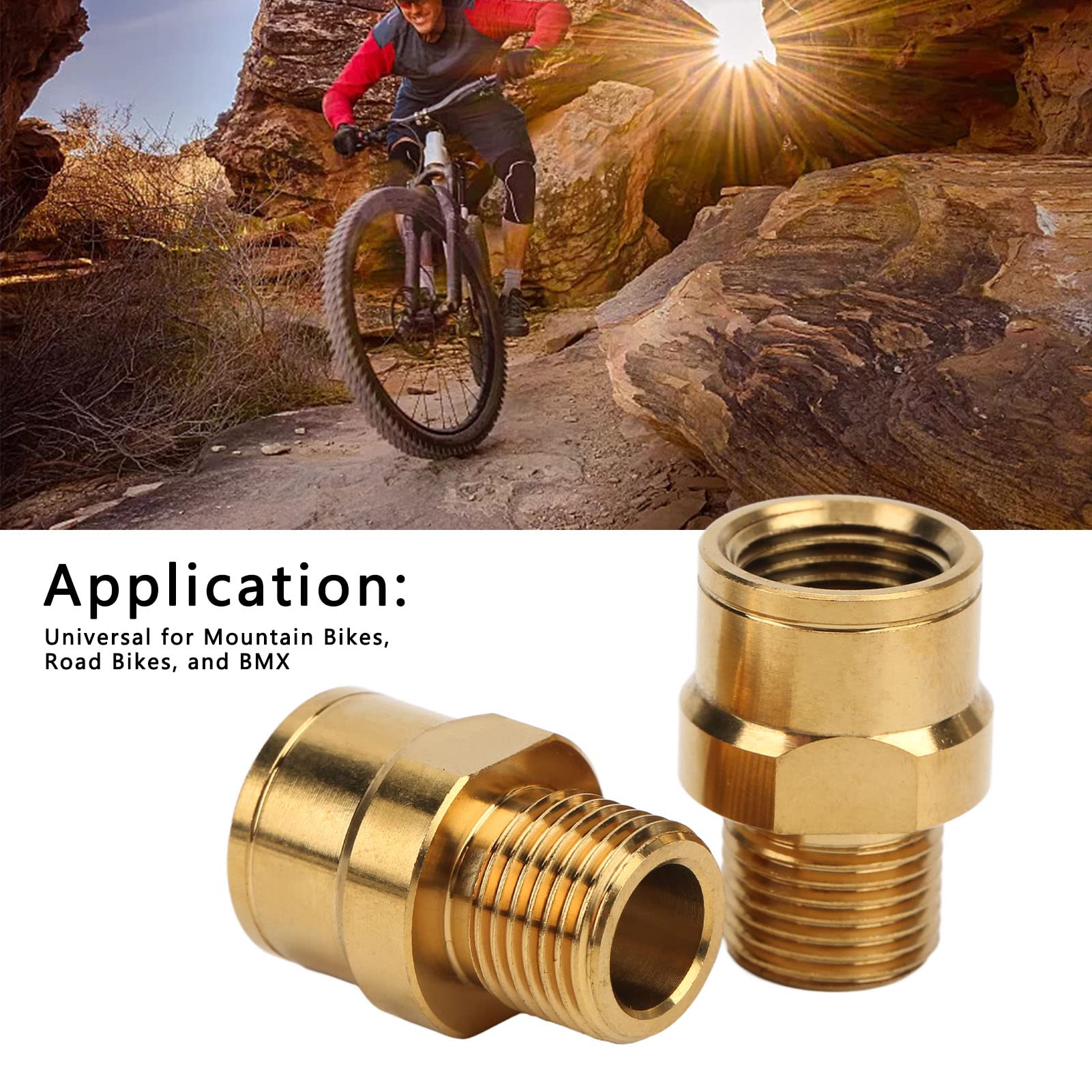 Lot De 2 Prolongateurs De Pédale En Aluminium – Rallonge 9/16″ Pour Vélo, Marquées L Et R, Anti-blessure