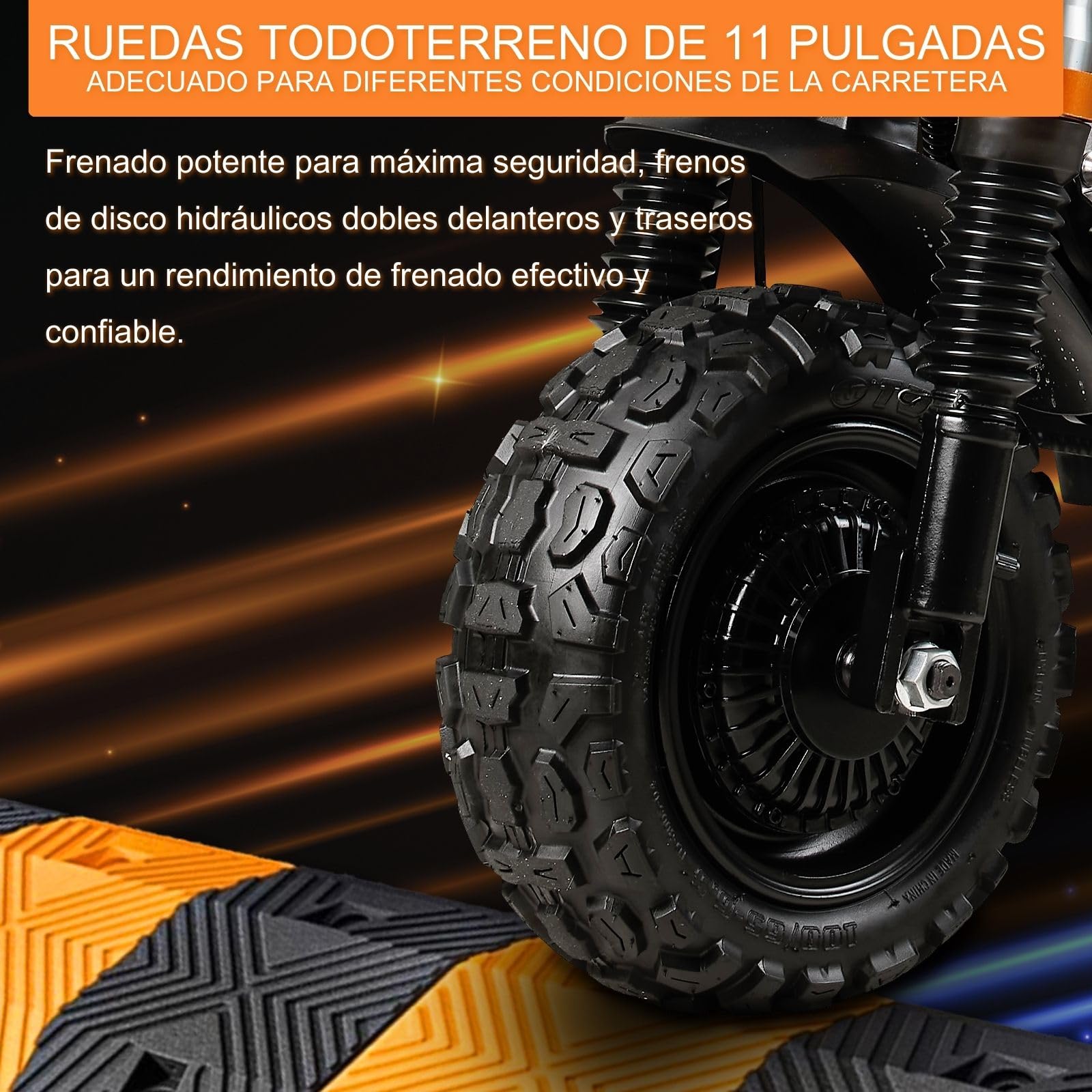 JAYSIMXIN Patinete Eléctrico para Adultos Potente,Scooter Eléctrico con Tracción Delantera de 11 Pulgadas,con Sonido,Batería de Litio 60V 43Ah,Tiempo de Carga de 5-6 Horas,Capacidad de 150 kg.