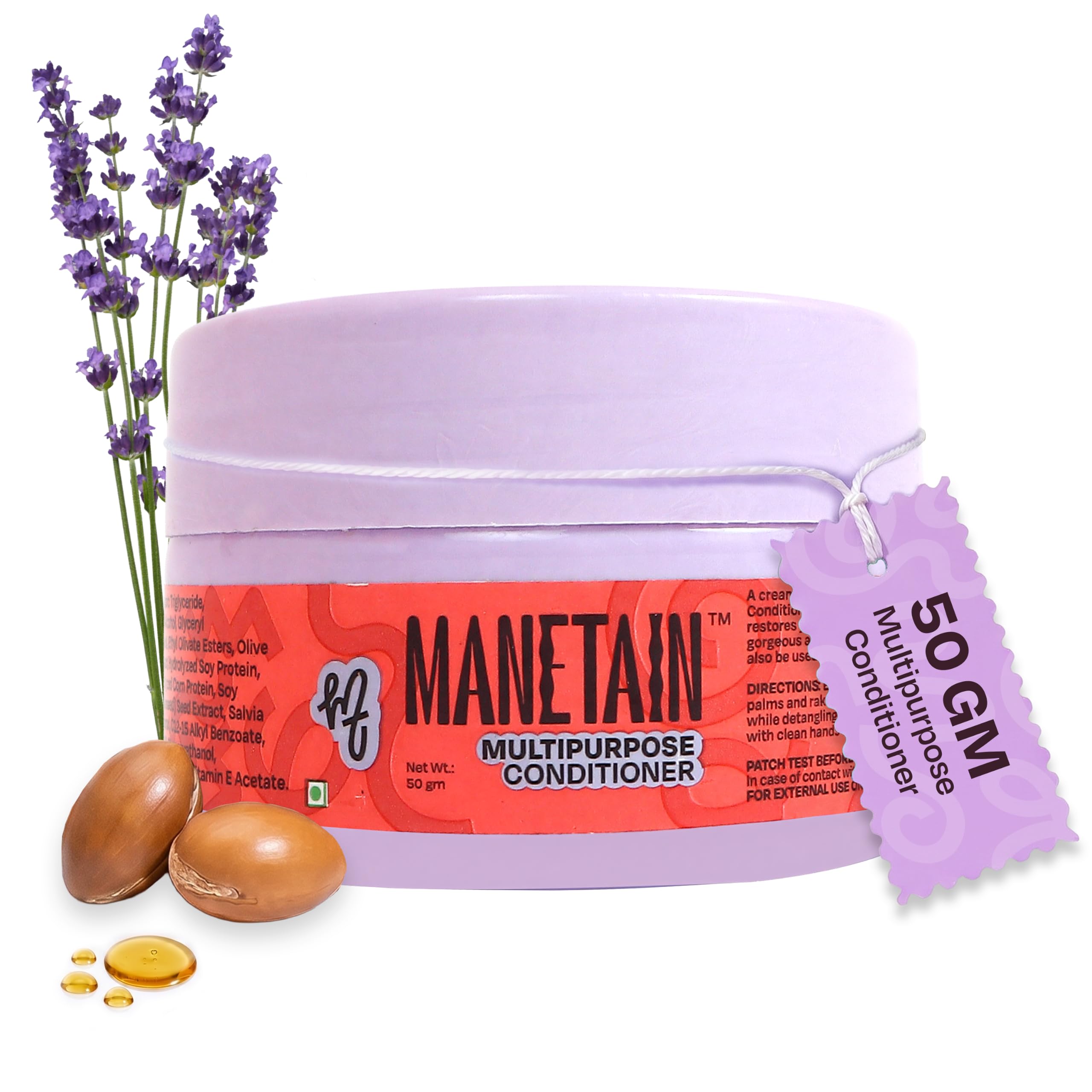 MANETAIN Multipurpose Conditioner 50gm for Curly & Wavy Hair | Hydrating Protein–Moisture Balanced Formula for Frizz Control & Softness | CG-Friendly, Silicone-Free | Suitable for Women & Men-picture-16