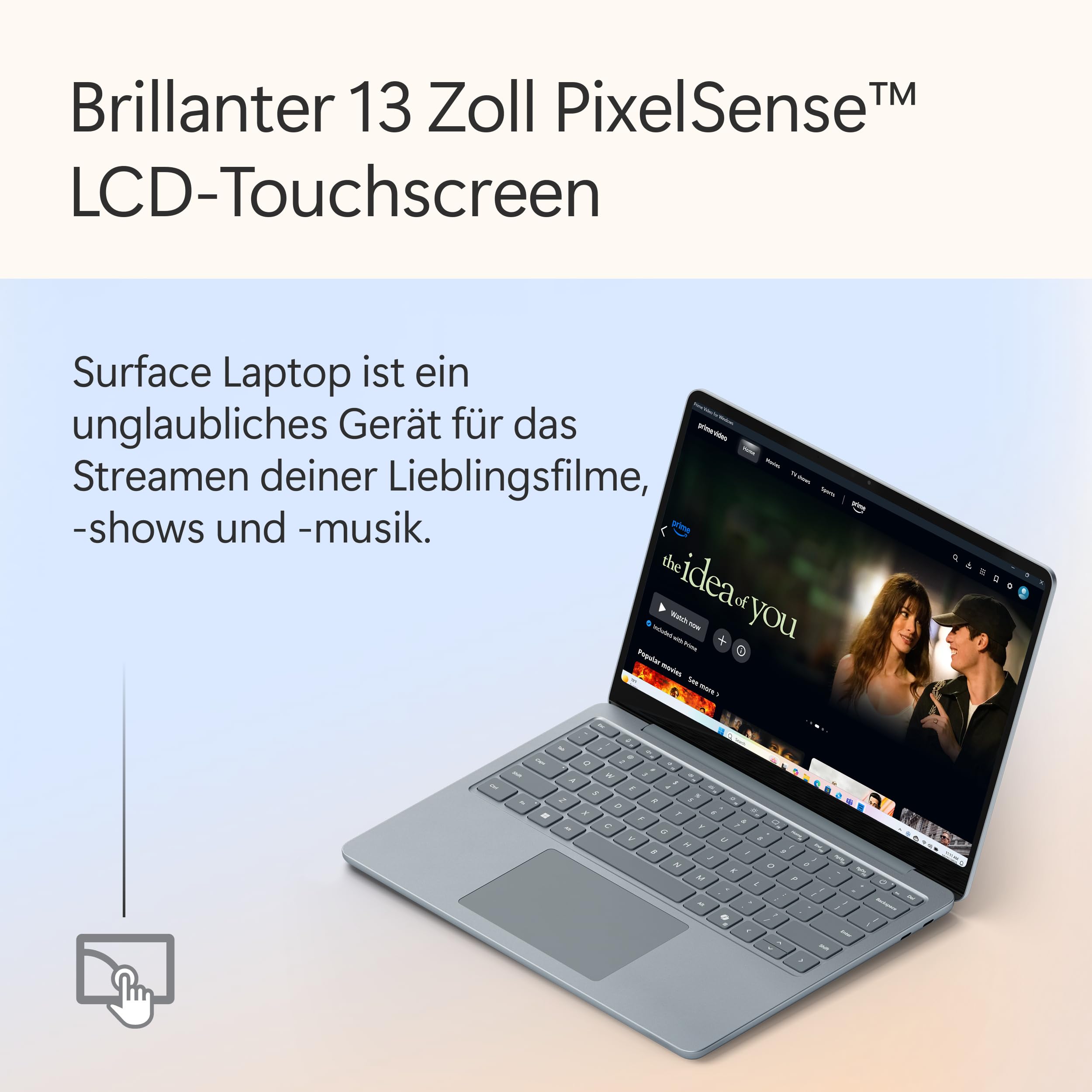 Microsoft Surface Laptop | Copilot+ PC | 13” LCD Touchscreen | Snapdragon® X Plus | 16GB RAM | 512GB Speicher | Neuestes Modell | Ozean - 5