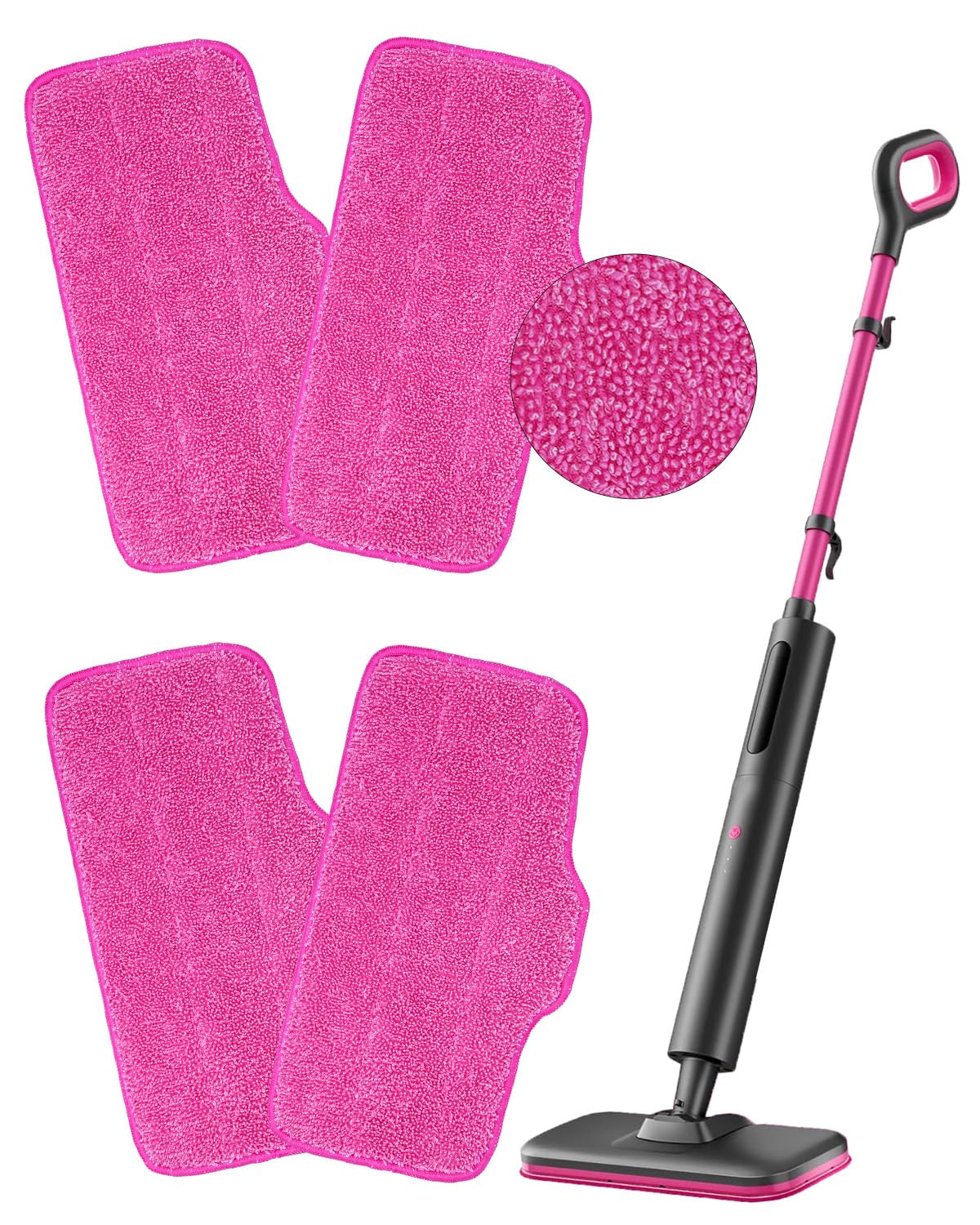 KEEPOW Microfiber Steam Mop Pads Compatible with Schenley Steam Mop 7 in 1,