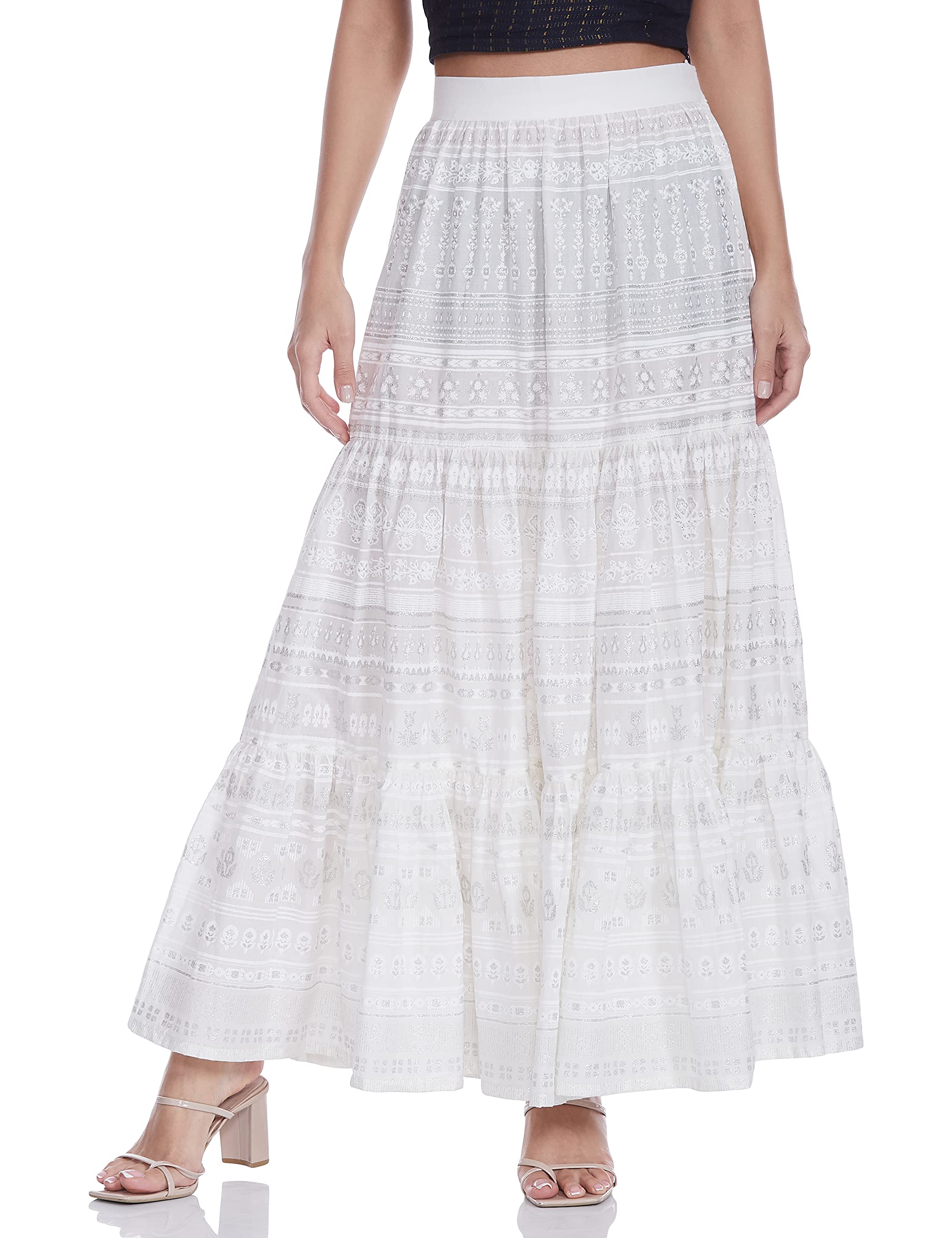 Pure Cotton Maxi Strechable Skirts for Women | Pure Cotton Skirts for Women-image-30
