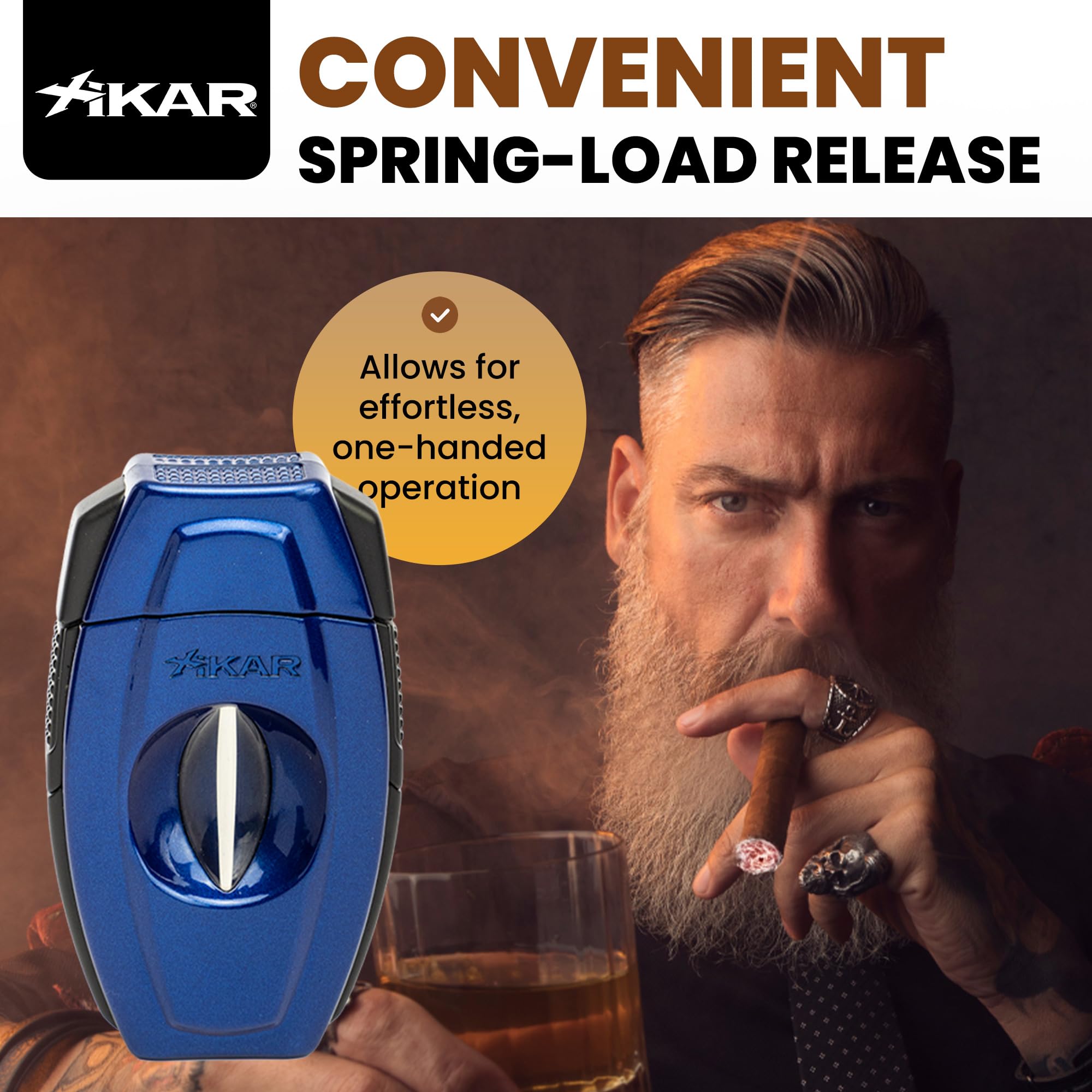 Amazon.com: XIKAR Flip Dual Cigar Cutter - Versatile 64-Ring Gauge