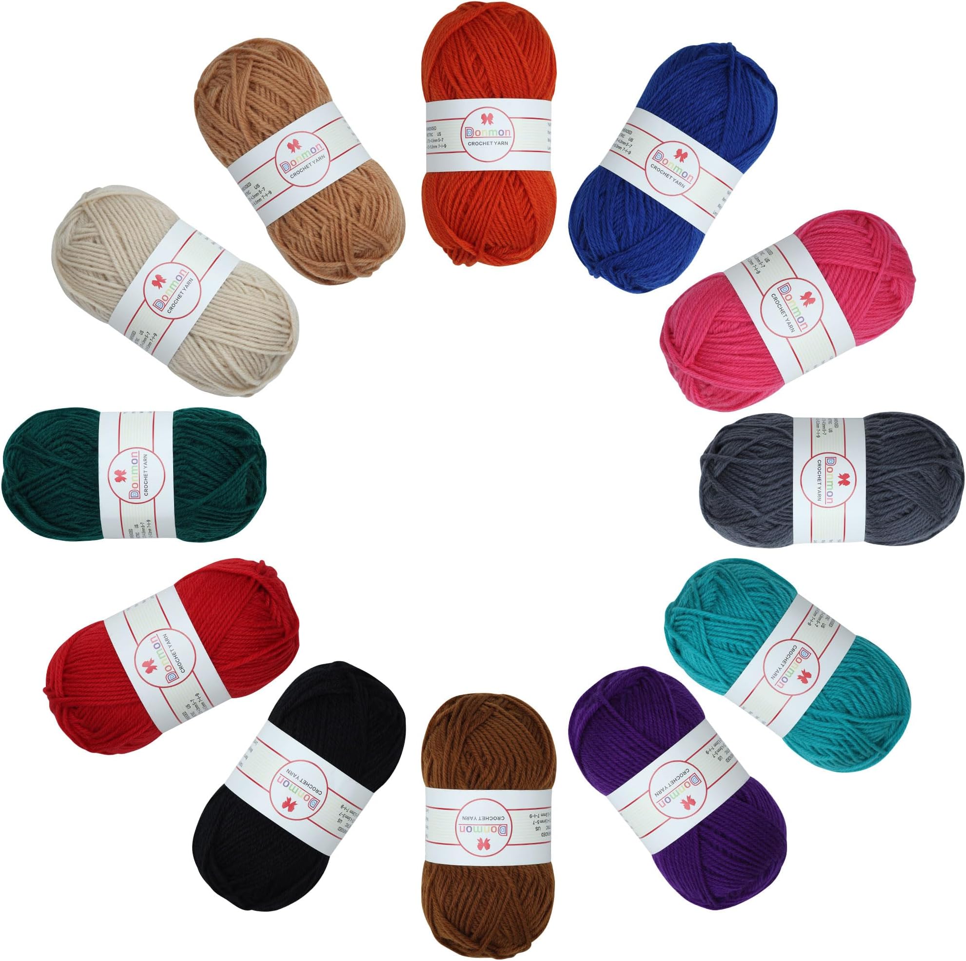 2PK Eco Basics Tie Dye Yarn for Knitting and Crocheting