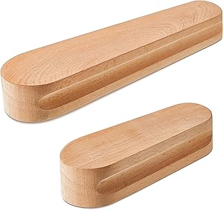2 Pcs Beech Wood Tailors Clapper Wooden Clapper Sewing Tool Steam Iron Tailor Wooden Clapper for Sewing Quilting Ironing, 7 Inch and 12 Inch