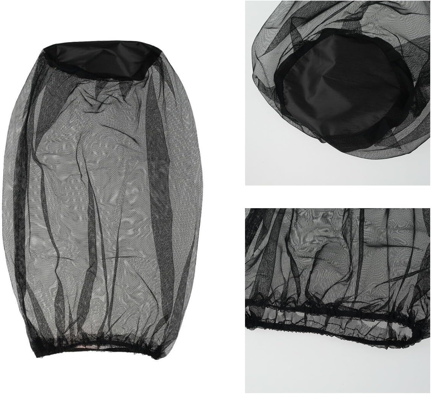 4Pieces AntiMosquito Net Hat for Outdoor Activity with Breathable 70D Nylon Mesh Great for Camping Fishing Hiking Netting Headcover Multicolor