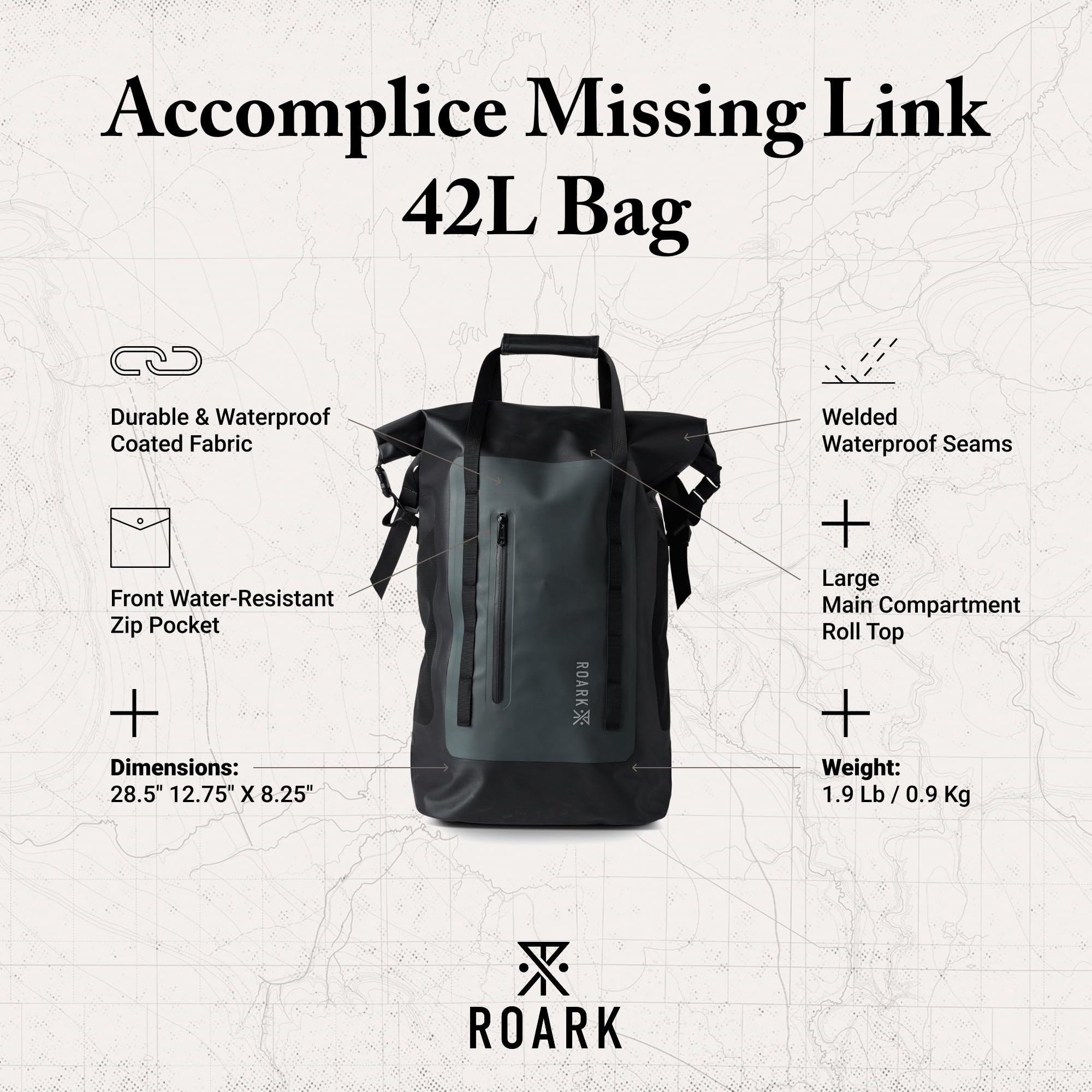 Amazon.com: Roark Accomplice Missing Link 42L Waterproof Backpack