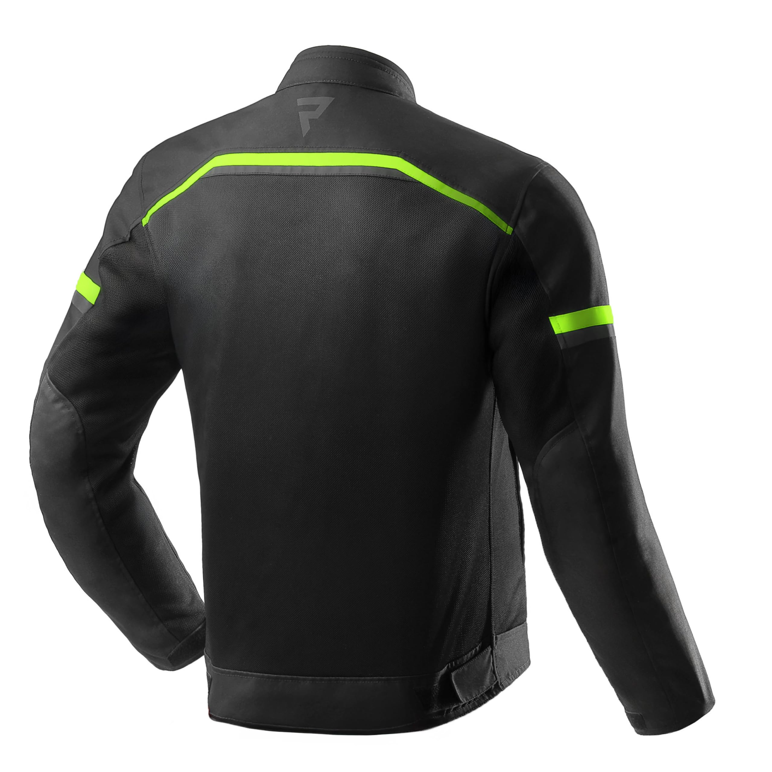 REBELHORN Echo Chaqueta de Moto Hombre | Textil | Protectores de Codos y Hombros Nivel 1 | Bolsillo Protector de Espalda | Membrana DryRide Extraíble | Paneles de Ventilación | Tallas hasta 13XL