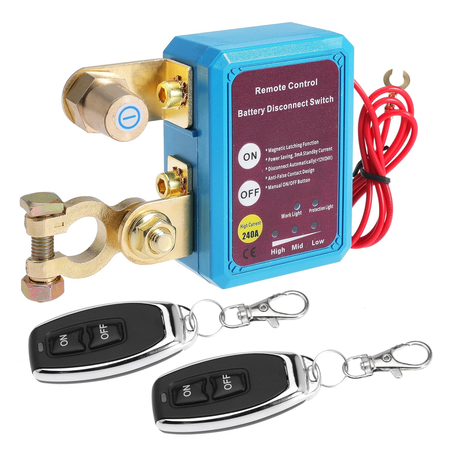 Remote Battery Disconnect Switch 12V 240A Battery Kill