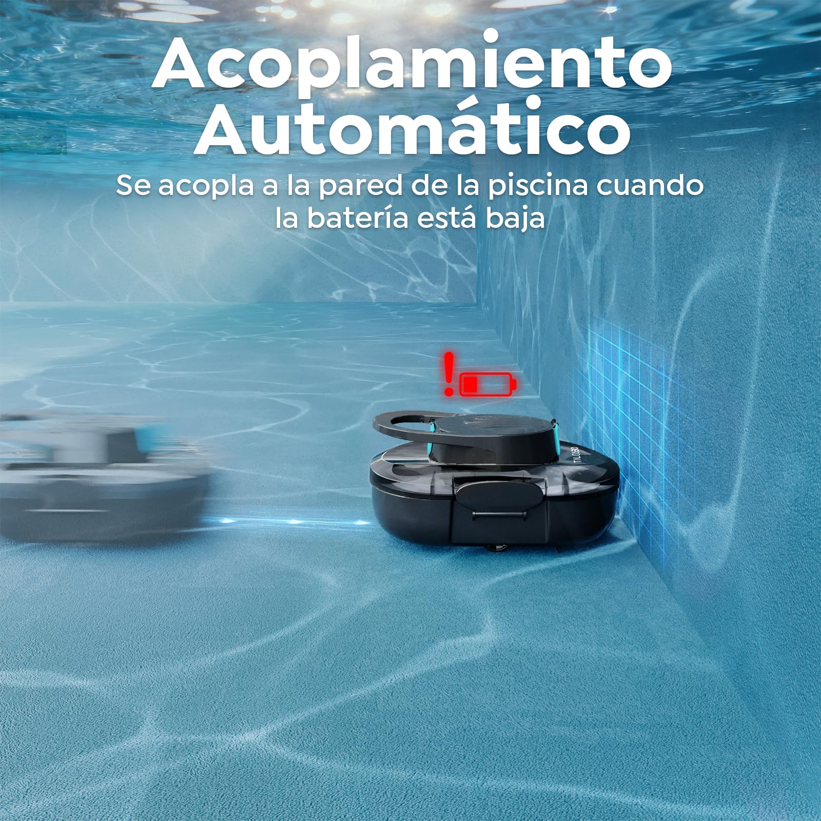 (2026 Upgrade) S1PRO Robot Piscina, Doble Motor Robot Limpiafondos Piscina Sin Cable, 120 Min de Limpieza, Carga en 2.5h, Autoaparcable, para Piscinas de Fondo Plano 100 m²