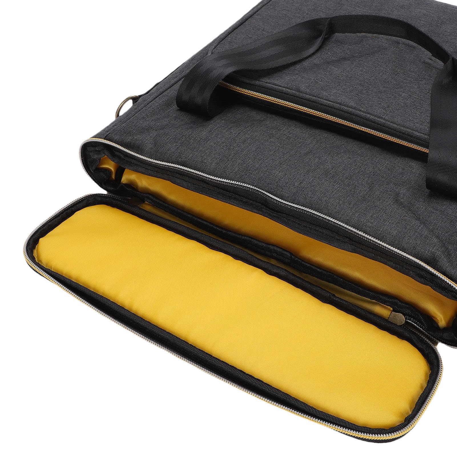 Tissting Borsa Porta Dischi con Cuscinetto Interno per 10 Dischi 7/10/12 Pollici - Custodia Trasporto Viaggio per DJ, Performance, Fiere, Viaggi, Organizzazione Vinile