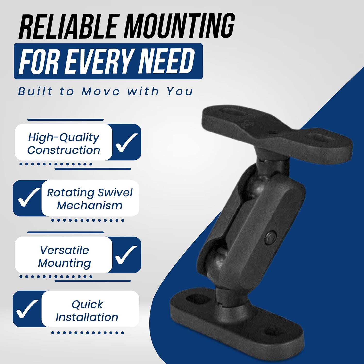 UBL Rotating Swivel Bracket Mount for Typhoon Siren & Feniex 4200 Mini Controller - Feniex Mounting Bracket - Rotating Mount for Sirens