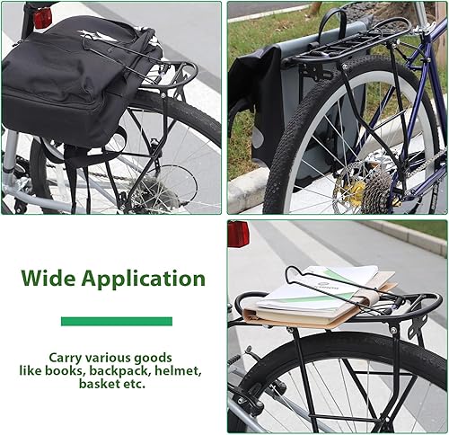 Miniatura 6 de L-TWOO Portabicicletas de aleación ligera de aluminio con altura ajustable para bicicleta de 24 a 28 pulgadas  700 C para bicicleta de montaña y